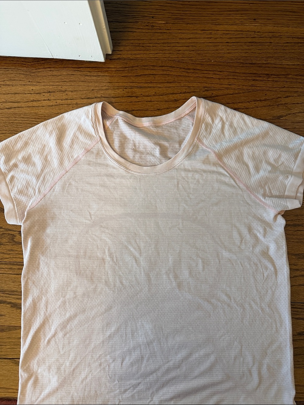 lululemon athletica Light Pink Short Sleeve Tee